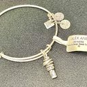 ALEX AND ANI  “Sweet Treats” Silver Ice Cream Cone Bangle Bracelet - NWT Photo 1