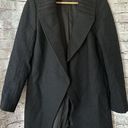 Theory  Black Jacket Shawl Wool Cashmere Blend Single Button Women’s M Photo 0