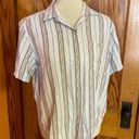 Cabin creek Retro 90s  stripes & flower button down top Photo 3