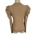 Tuckernuck  Pomander Place Puff Sleeve Pearl Sweater in Camel Photo 6