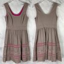 Jessica Simpson  Cottagecore Crochet Trim Textured Sleeveless Mini Dress Boho 6 Photo 1
