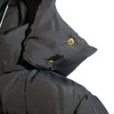 Versace  Coat Black Down with Cinched Belt Gold Medusa Waist Length Hooded Photo 4