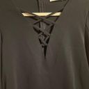 Ramy Brook  Black Bell Sleeve Top Sz. 6 Photo 5