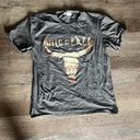 Bohme  Wild and Free Animal Western Graphic T shirt Grey Photo 4