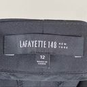 Lafayette 148  Irving Black Skinny Stretch Wool Trouser Pants Photo 6