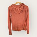 prAna  Womens XS Cotton Wool Milani Lightweight Knit Hoodie Burnt Orange Photo 1