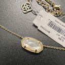 Kendra Scott  “Elisa” Gold Tone Pearl Like Necklace NWT Photo 1