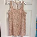 LC Lauren Conrad Lauren Conrad Floral Sleeveless Tank Top Size small peach pink flowers boho Photo 7