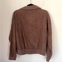 American Eagle  Outfitters Brown Corduroy Zip Up Bomber Jacket ~ Women’s Sz XS Photo 1