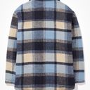 American Eagle AE Oversized Plaid Flannel Coat Photo 4