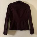 BCBGMAXAZRIA BCBGMaxAzia Women's Brown Ruffle Collar Career Corduroy Blazer Size Small, Lined Photo 1