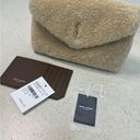 Saint Laurent Small Shearling Pouch Clutch NWT Photo 9