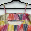 Kate Spade Saturday multi color fit flare abstract Square neckline Top Sz XS Photo 5