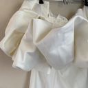 House Of CB  'Selena' Ivory Satin Ruffle Strapless Dress size medium NWOT Photo 8