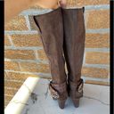 Antik Denim  tall brown suede boots size 8 Photo 4