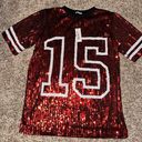 Boutique Sequin Game Day Jersey Dress Photo 2