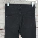 ZARA  Black Premium Wash High Rise Slim Denim Womens Skinny Jeans Size 4 Photo 13