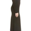 Jason Wu  Grey long sleeve black wool midi dress Photo 3