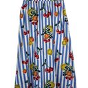 Show Me Your Mumu  Fruit Basket Plaza Blue Striped Pull On Midi Skirt SZ XS Photo 0