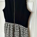 Madewell  Afternoon Dress Diamond Jacquard Tribal Black White Sleeveless Sz Small Photo 10