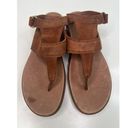 Sorel  Torpeda Ankle Strap Sandals Rustic Brown Leather Thong Gladiator Women's 8 Photo 1