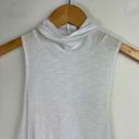 Free People  Intimately Sleeveless Turtleneck Top Tank Sz Small White Ribbed Knit Photo 6