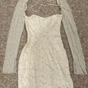 Oh Polly White Beaded Dress Photo 5