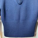 Jil Sander  Navy | Wool Half Zip Knit Sweater in Navy Photo 9