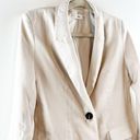 Mango MNG  Casual Long Sleeve Peak Lapel Single Breasted Blazer Jacket Tan Small Photo 4