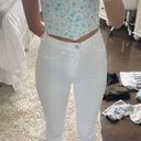 ZARA High Rise Slim Jeans In white Photo 0