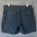 Lee size 16 dark blue mid rise Bermuda jean shorts Photo 6