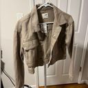 Marshalls NWT Cropped khaki denim jacket Photo 0