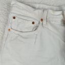 Levi’s Levi's 501 White Denim Button Fly Cutoff Shorts Distressed - Women's Size 31 Photo 2