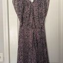 Halston Heritage  Heritage Marble Print Popover Pleated Dress Photo 4