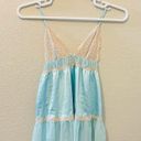 Victoria's Secret  Sexy 2013 Sky Blue & Lace Sheer Chemise Slip Lingerie Sz Sm Photo 6