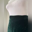 Gap  Dark Green Silk Velvet Knee-Length Skirt Photo 2