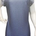 ECI Beige by  Women’s 10 navy and white polka dot sheath Ombre Dress Photo 3