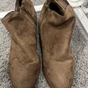 Charlotte Russe Brown Zipper Booties Photo 0