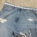 American Eagle  Curvy Mom Jeans High Rise Stretch Distressed Size 8 Long Photo 10