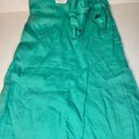 Reiss Esme Linen Side Tie MIDI Dress Aqua casual classic stylish  summer chic Photo 13