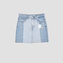 ZARA NWT  Denim Mini Skirt Sz Small w/ Pear… Photo 1