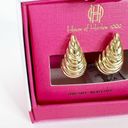 House of Harlow NWT  1960 Textured Earrings Gold Photo 1