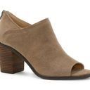 Lucky Brand  Kalli peep toe leather chunky heels Photo 0