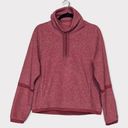 Nike  Therma Fleece Cowl Neck Pullover Sweatshirt Size Small Cedar Pink Fuzzy Photo 0