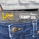 Lee skinny leg mid rise fit dream jeans blue sz 4 women Photo 5