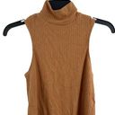 n:philanthropy  Ribbed Sleeveless Mock Neck Bodysuit New Size Small Tan Photo 0