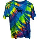 The Black Dog  Bright Colorful Tie Dye Short Sleeve T Shirt Size XL Photo 0