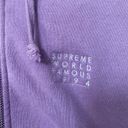 Supreme World Famous Zip Up Hooded Sweatshirt Violet Photo 2