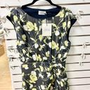 Tanya Taylor NWT  Raisa Silk Blend Floral Mini Dress Black/Yellow Women's US 6 Photo 3