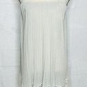 Victoria's Secret  Angels Sz S/M Gray Sheer Babydoll Pleated Chiffon Nightie Photo 0